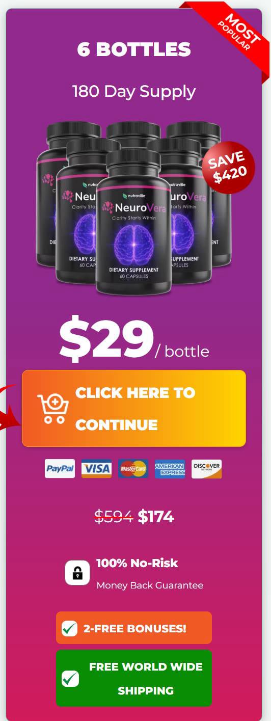 Neurovera 6 Bottles Offer